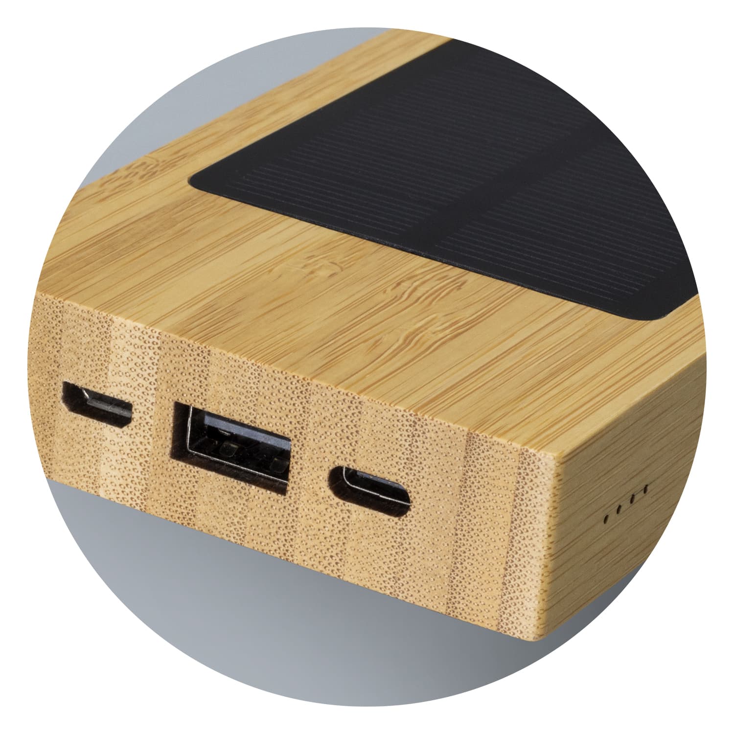 NATURA Bamboo Solar Power Bank [3-123651]