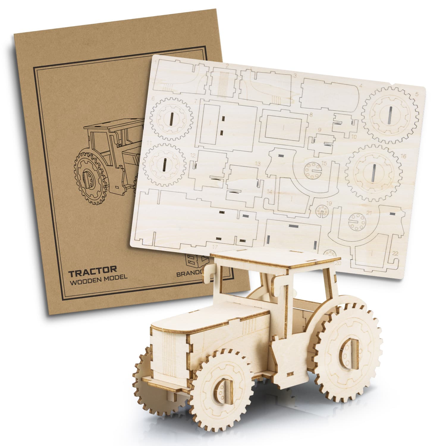 BRANDCRAFT Tractor Wooden Model [3-124026]