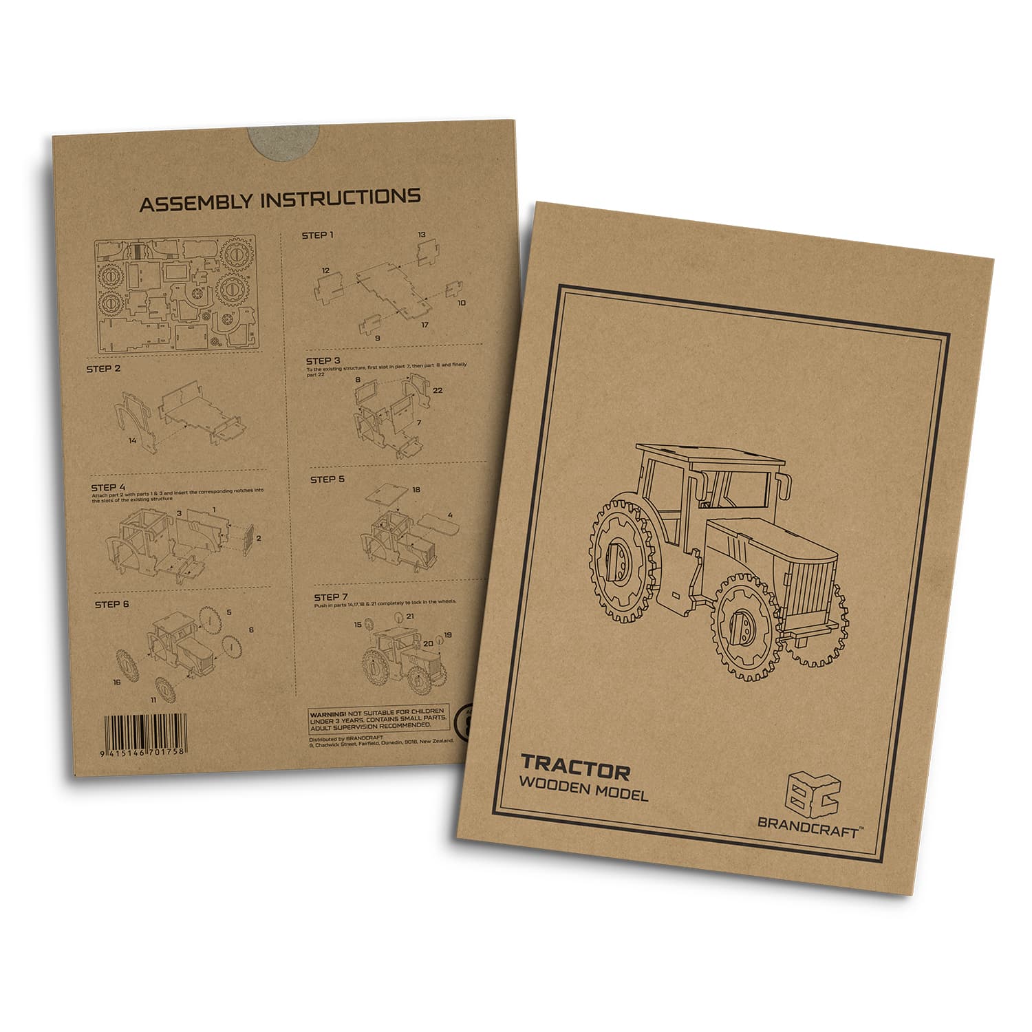 BRANDCRAFT Tractor Wooden Model [3-124026]