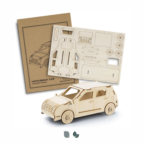 BRANDCRAFT Hatchback Car Wooden Model [3-124028]