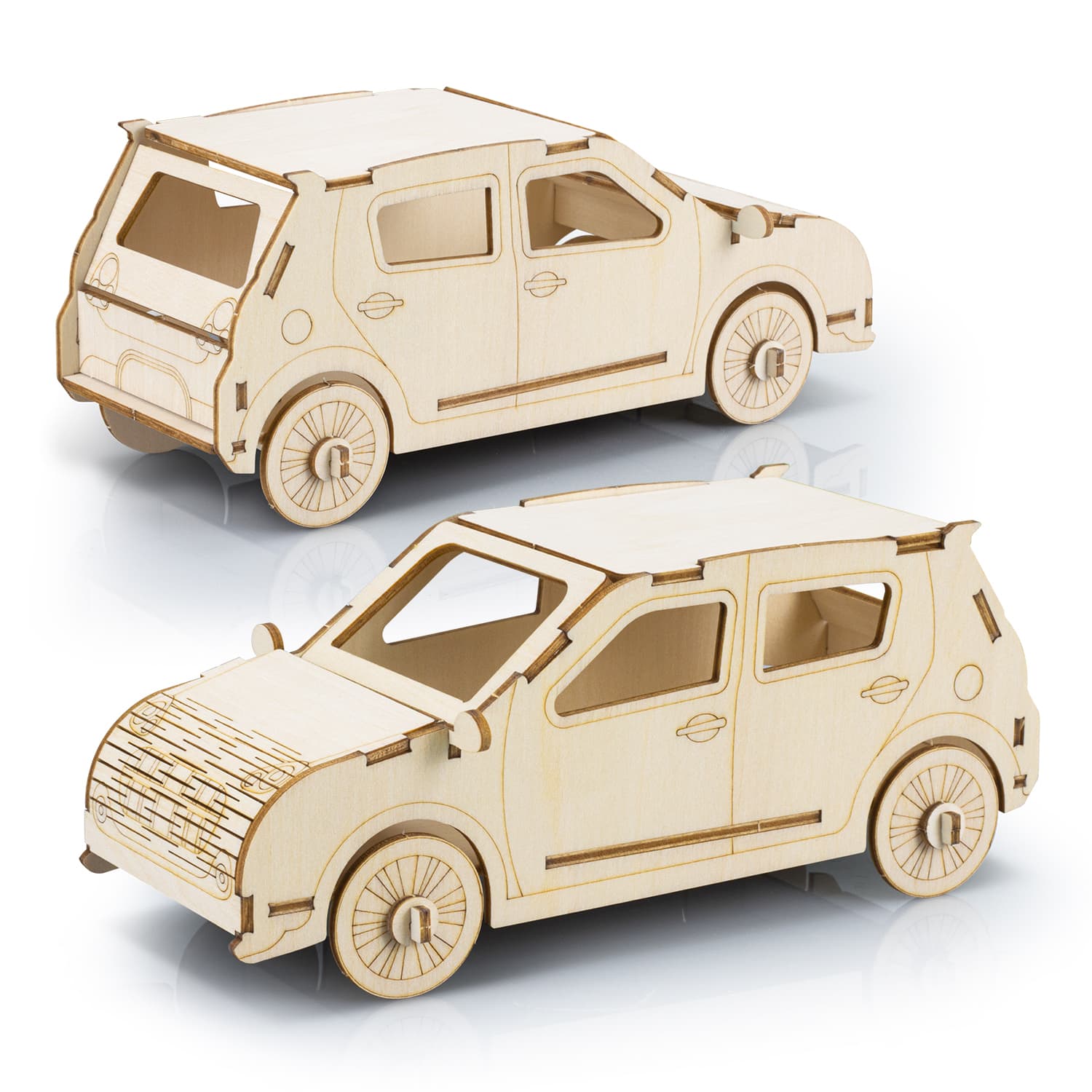 BRANDCRAFT Hatchback Car Wooden Model [3-124028]