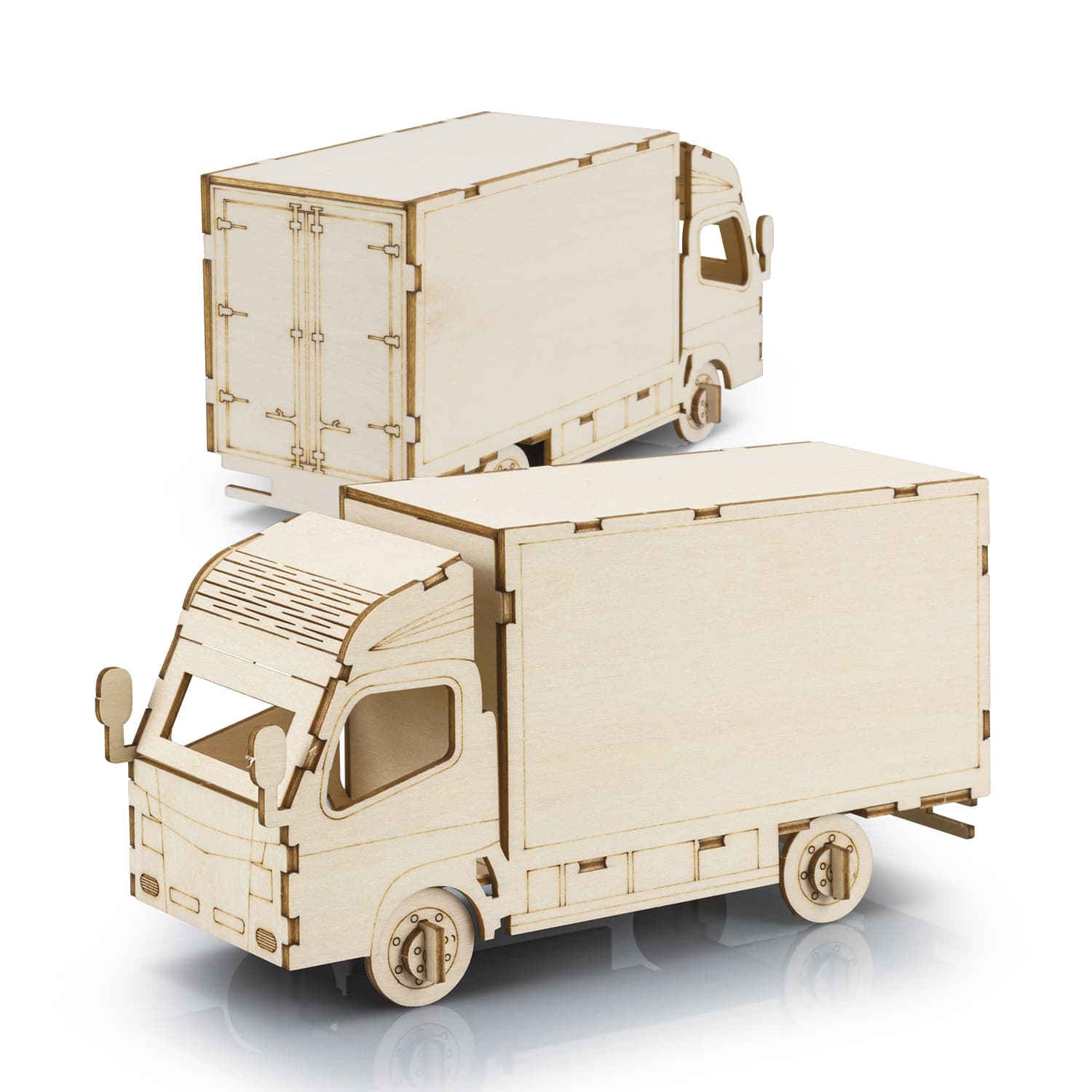 BRANDCRAFT Small Truck Wooden Model [3-124032]