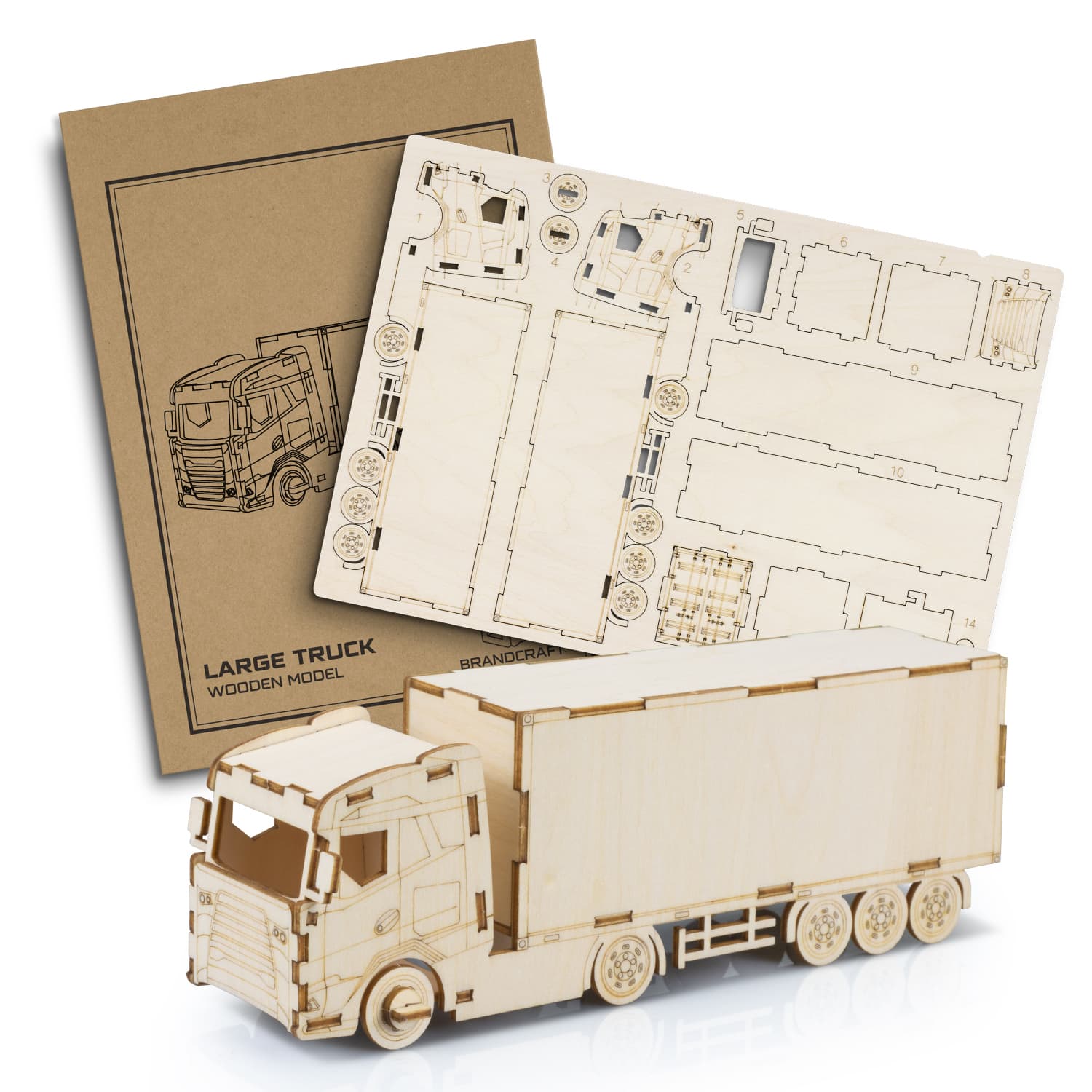 BRANDCRAFT Large Truck Wooden Model [3-124033]