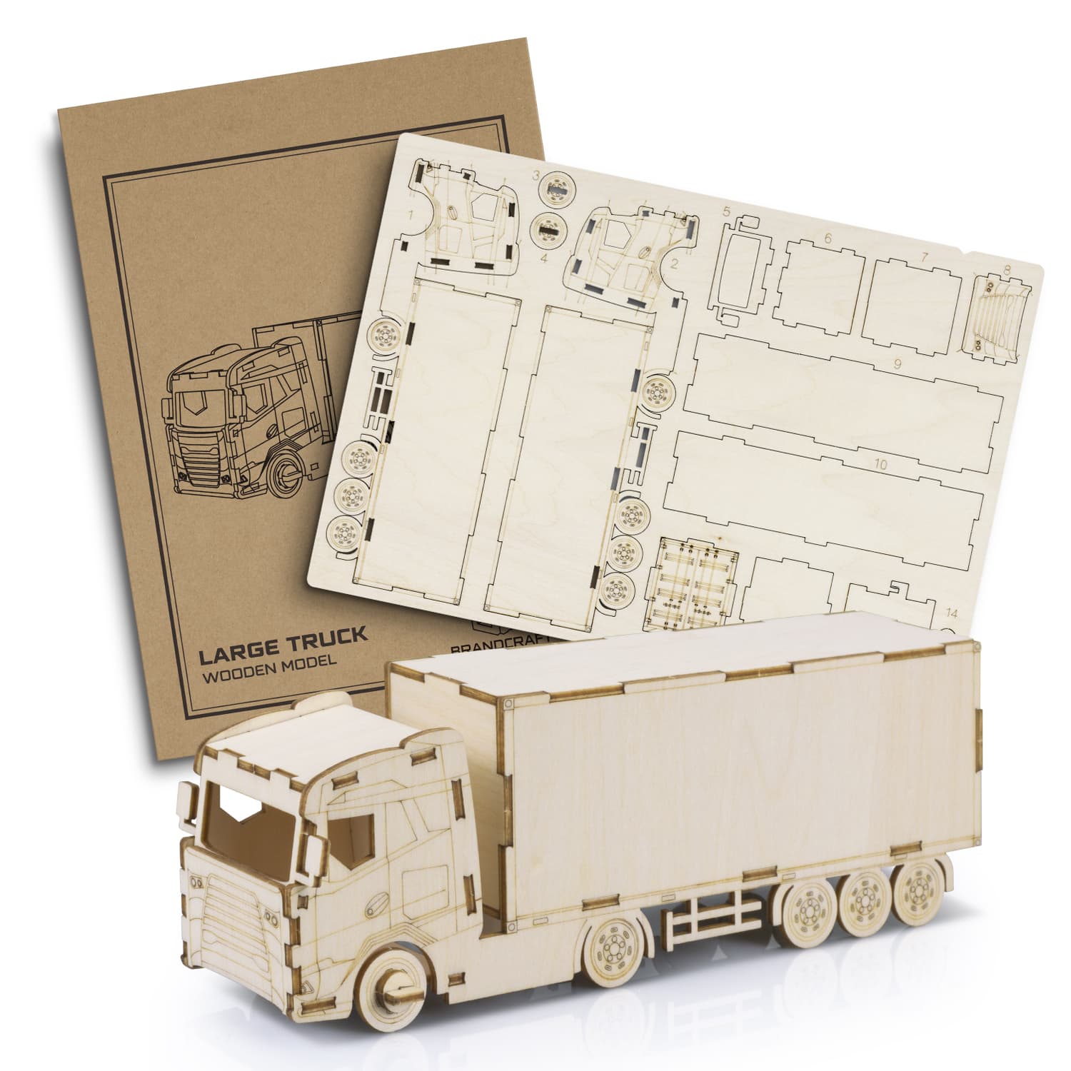 BRANDCRAFT Large Truck Wooden Model [3-124033]