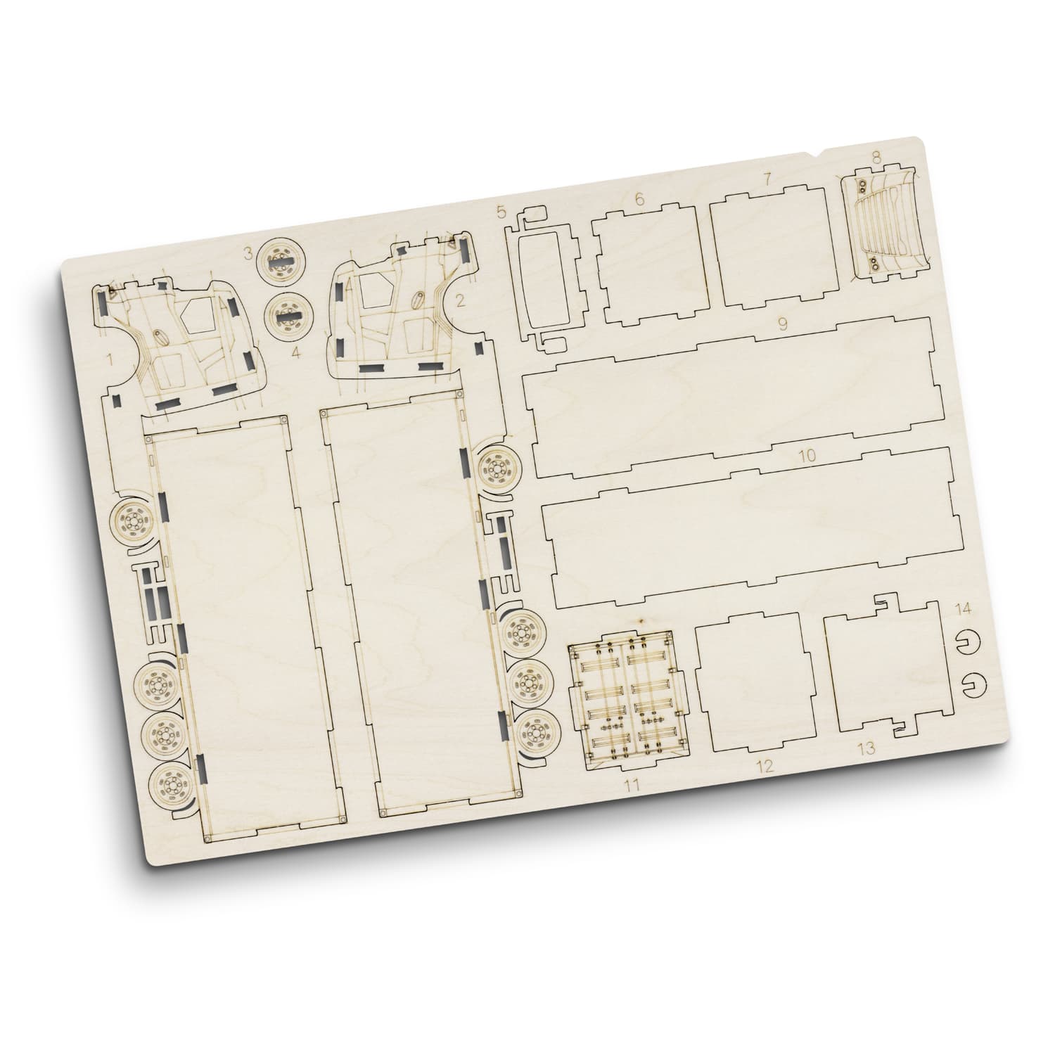 BRANDCRAFT Large Truck Wooden Model [3-124033]