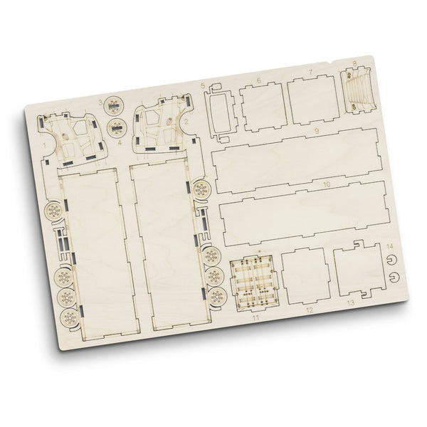 BRANDCRAFT Large Truck Wooden Model [3-124033]