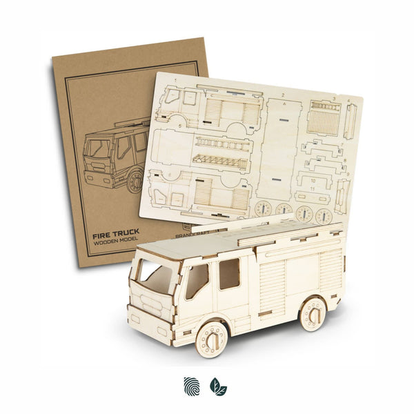 BRANDCRAFT Fire Truck Wooden Model [3-124034]