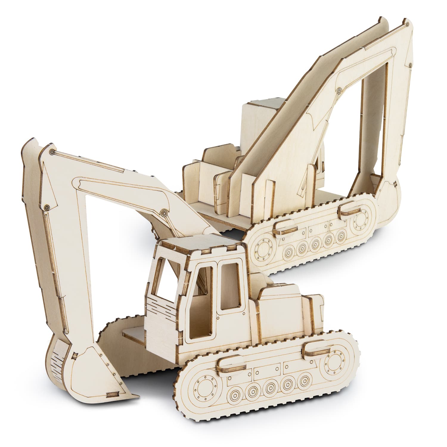 BRANDCRAFT Excavator Wooden Model [3-124035]