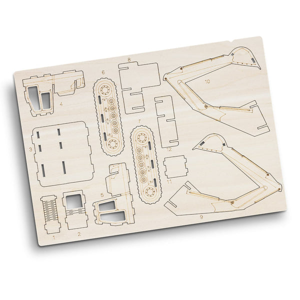 BRANDCRAFT Excavator Wooden Model [3-124035]