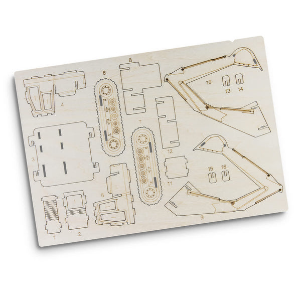 BRANDCRAFT Excavator Wooden Model [3-124035]