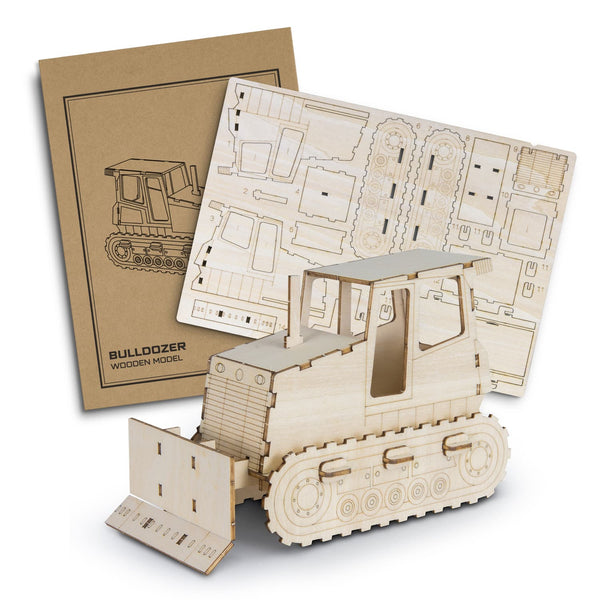 BRANDCRAFT Bulldozer Wooden Model [3-124036]