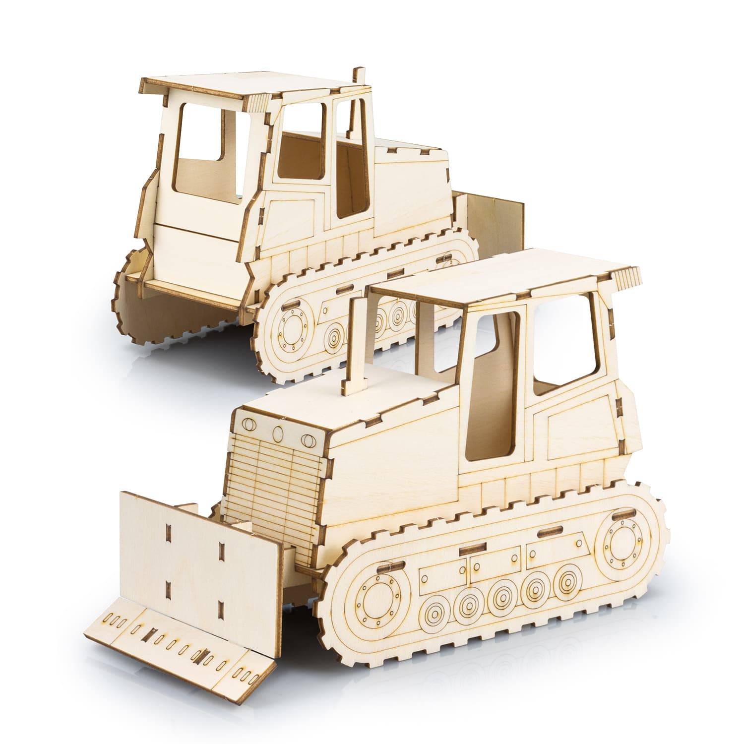 BRANDCRAFT Bulldozer Wooden Model [3-124036]