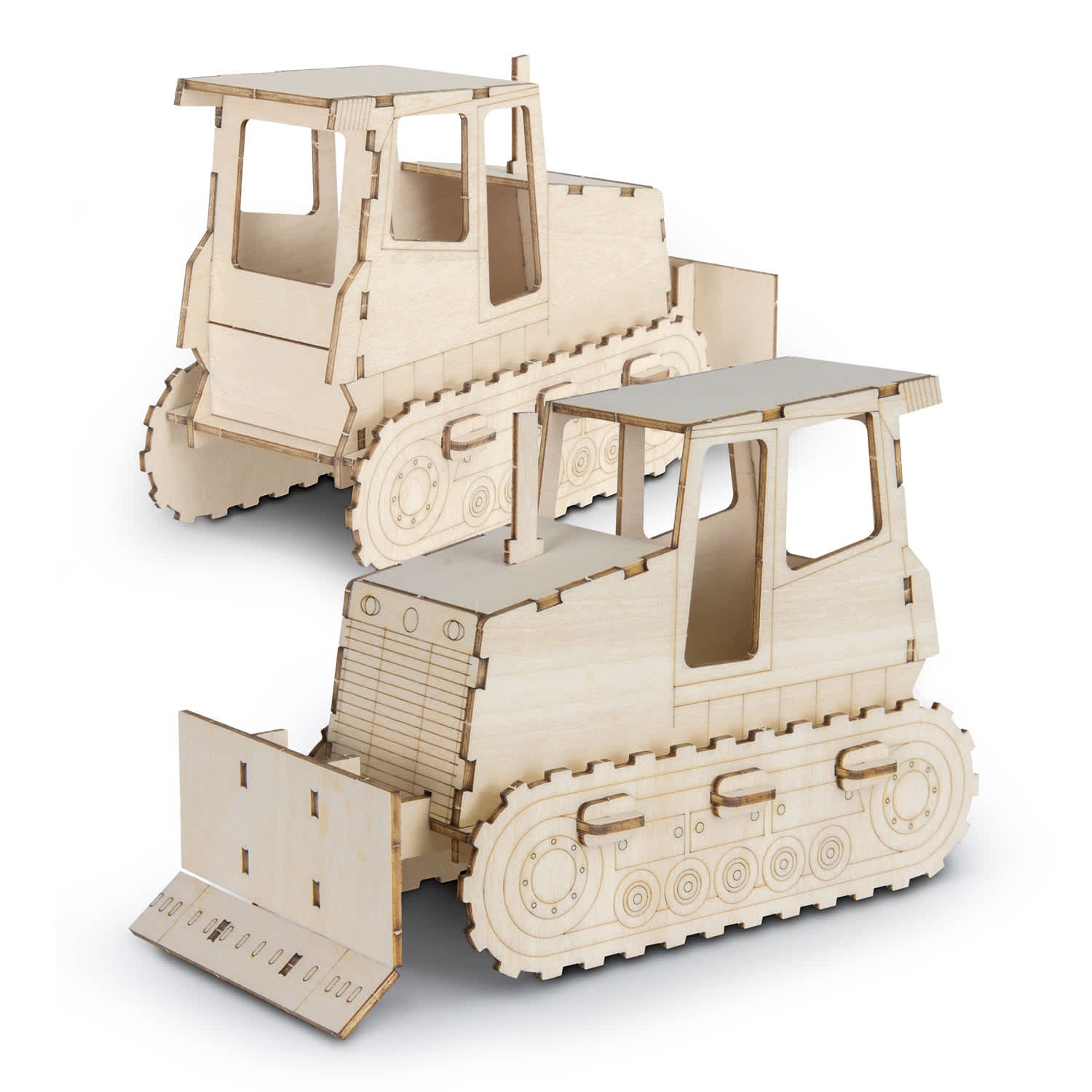 BRANDCRAFT Bulldozer Wooden Model [3-124036]