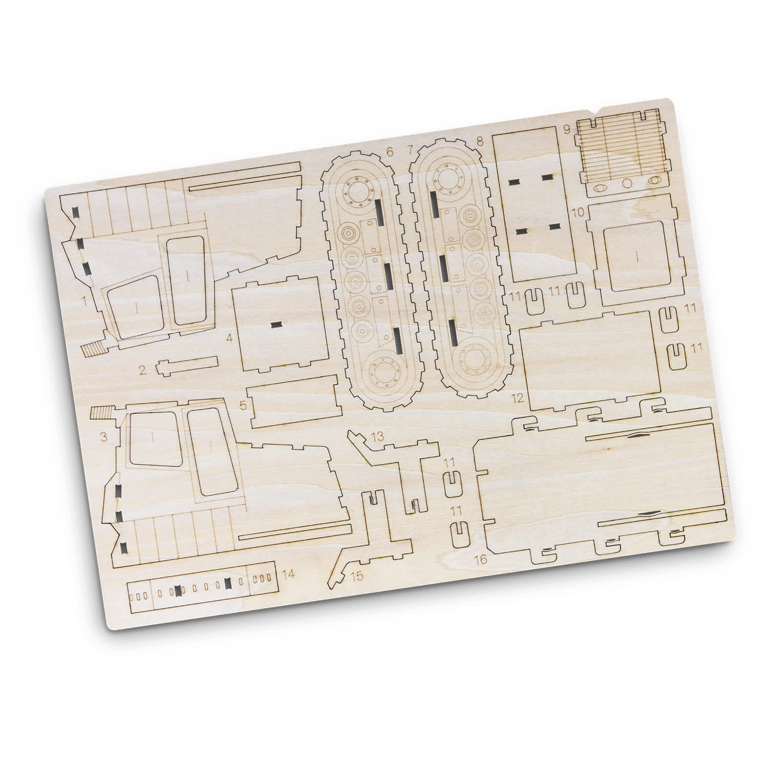 BRANDCRAFT Bulldozer Wooden Model [3-124036]