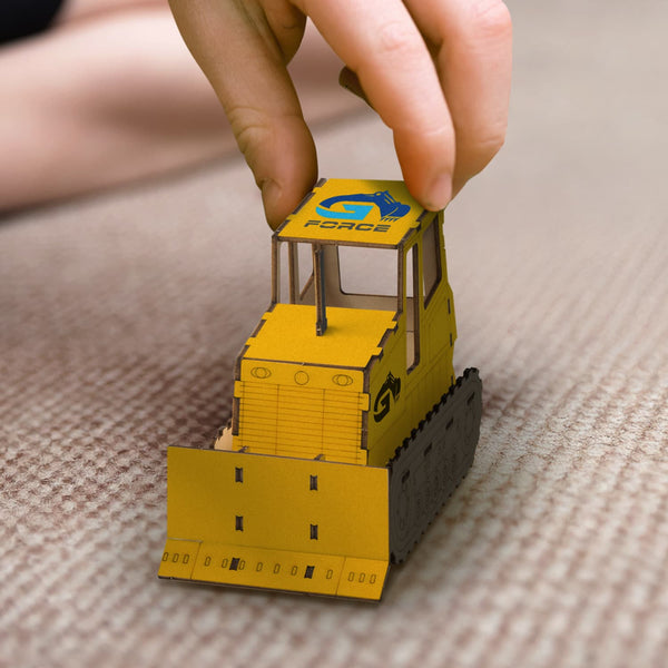 BRANDCRAFT Bulldozer Wooden Model [3-124036]