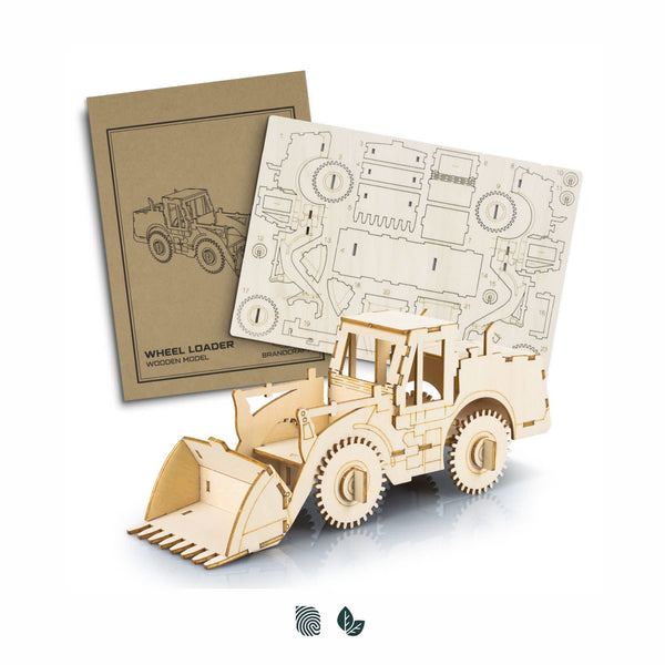 BRANDCRAFT Wheel Loader Wooden Model [3-124037]