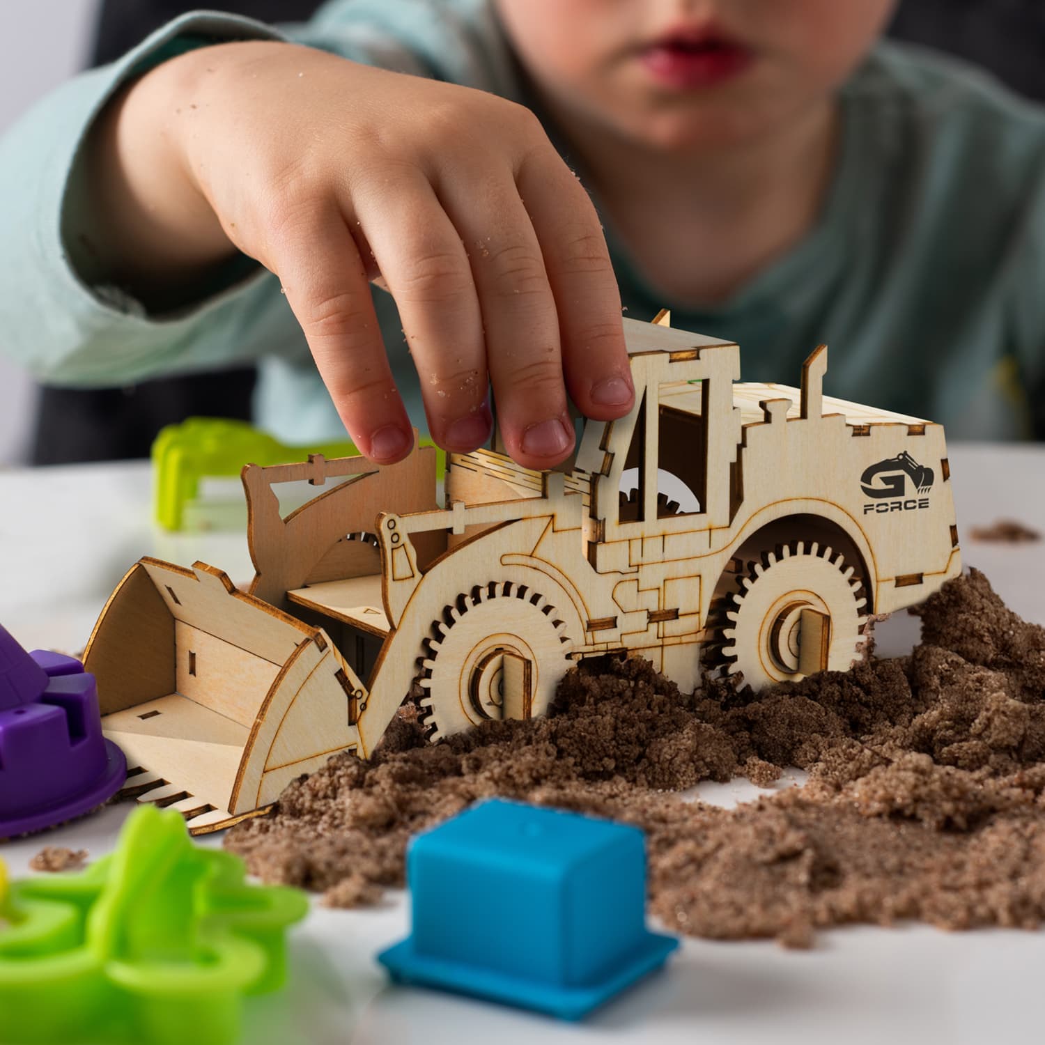 BRANDCRAFT Wheel Loader Wooden Model [3-124037]