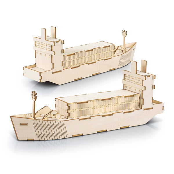 BRANDCRAFT Cargo Ship Wooden Model [3-124038]