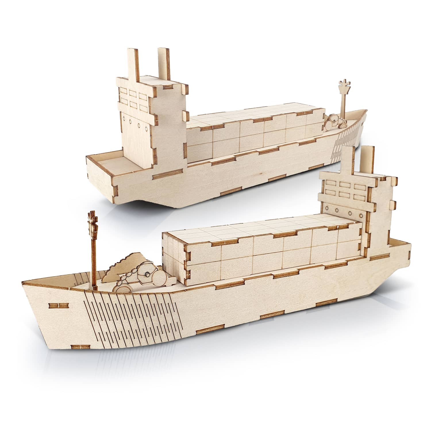 BRANDCRAFT Cargo Ship Wooden Model [3-124038]