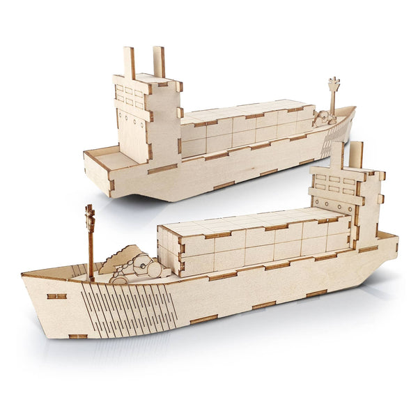 BRANDCRAFT Cargo Ship Wooden Model [3-124038]