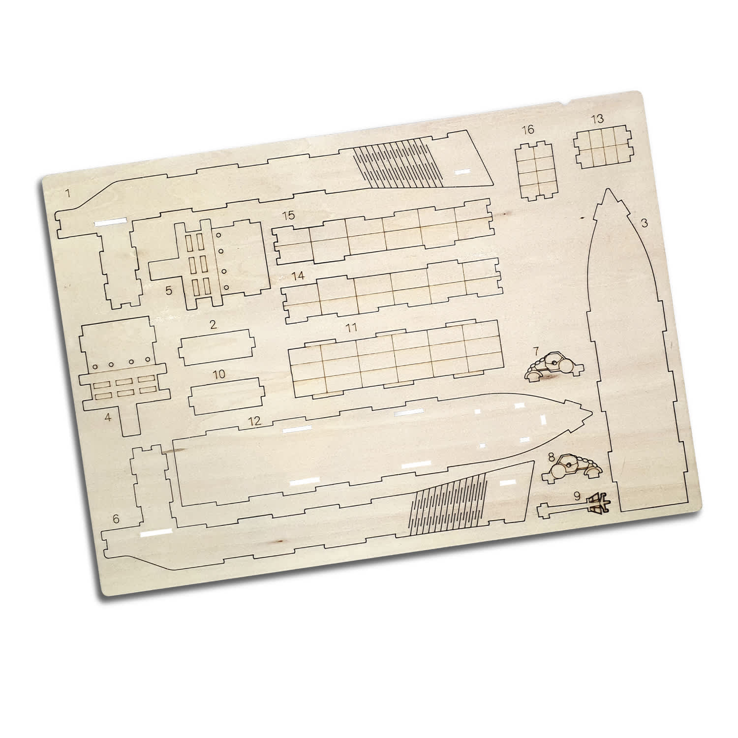 BRANDCRAFT Cargo Ship Wooden Model [3-124038]