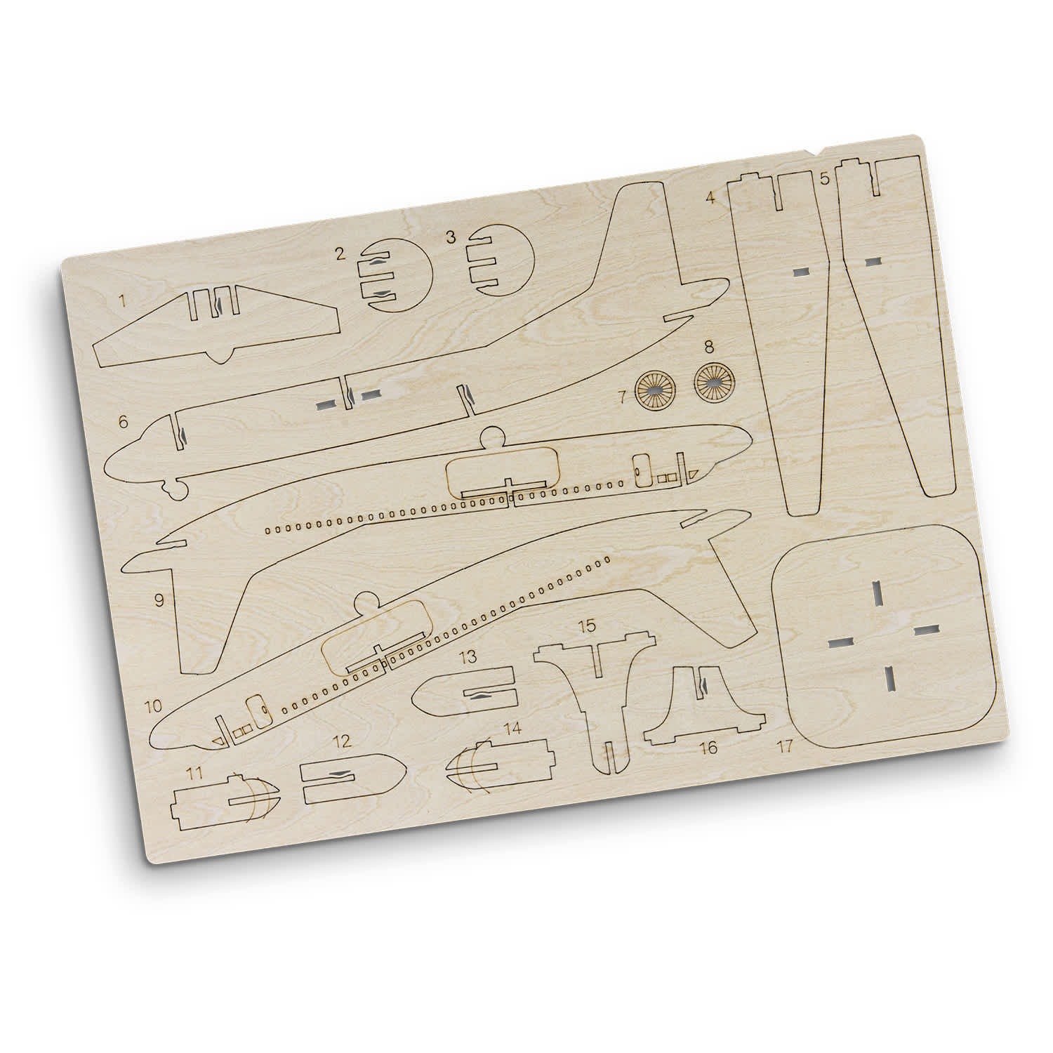 BRANDCRAFT Jet Plane Wooden Model [3-124039]