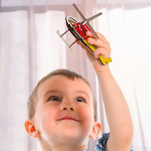 BRANDCRAFT Helicopter Wooden Model [3-124040]