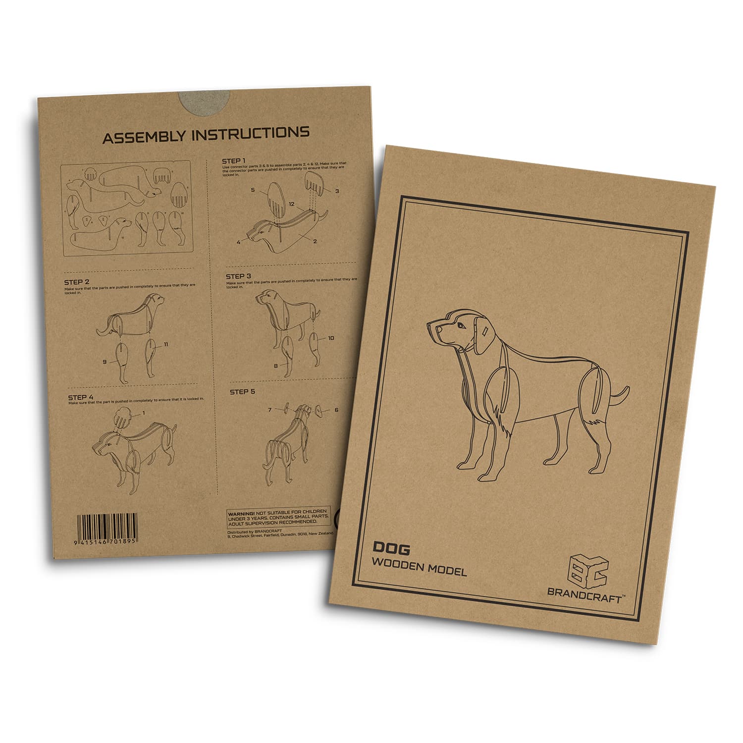 BRANDCRAFT Dog Wooden Model [3-124042]