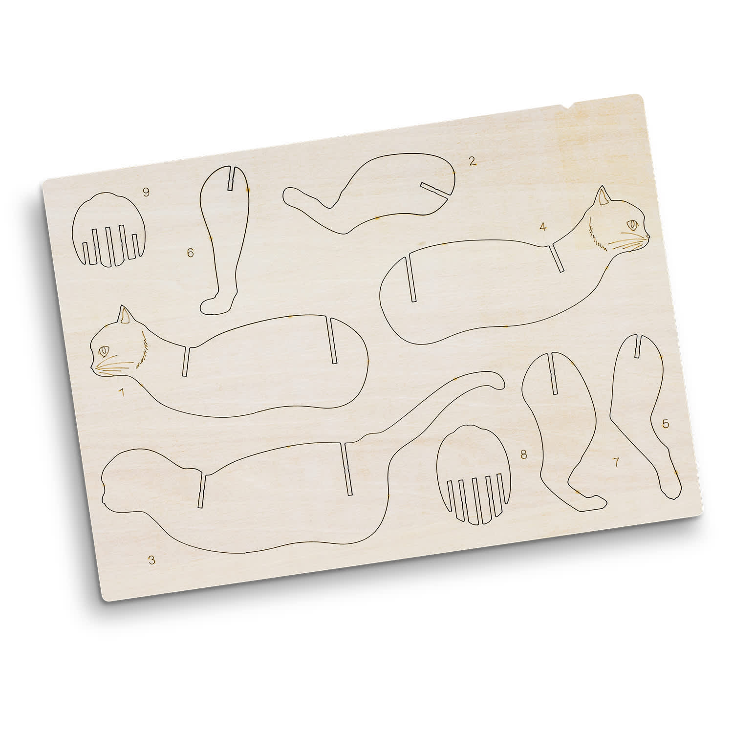 BRANDCRAFT Cat Wooden Model [3-124043]