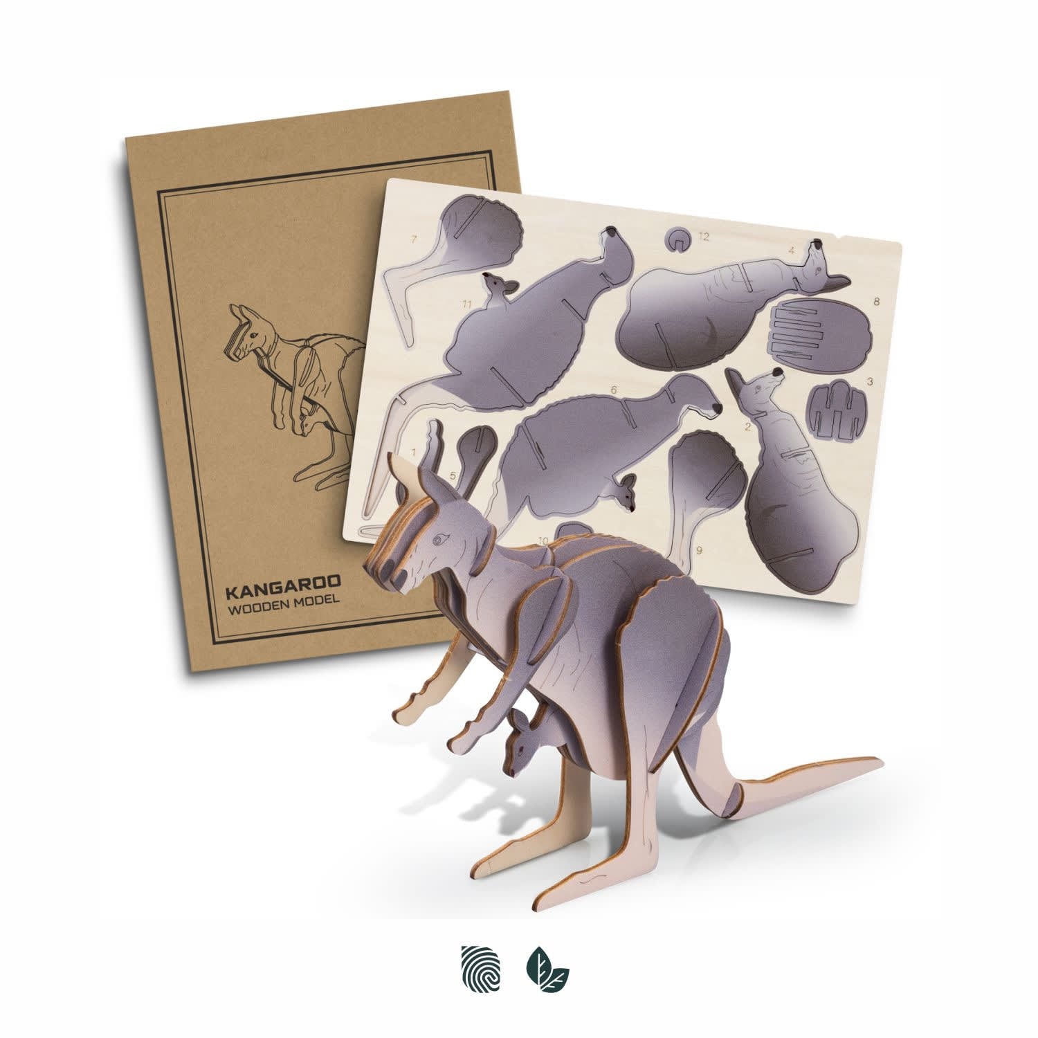 BRANDCRAFT Kangaroo Wooden Model [3-124044]