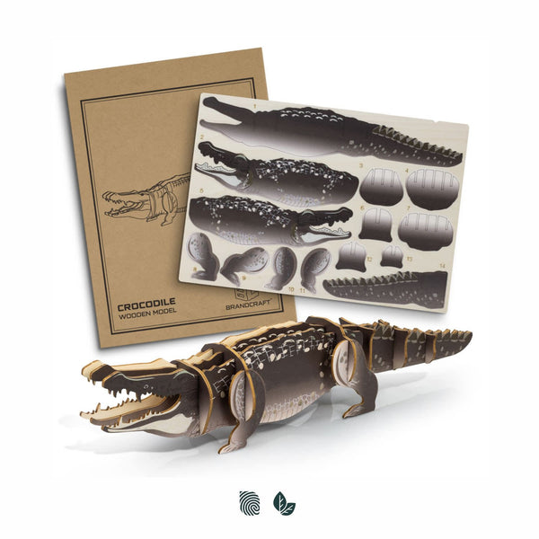BRANDCRAFT Crocodile Wooden Model [3-124045]