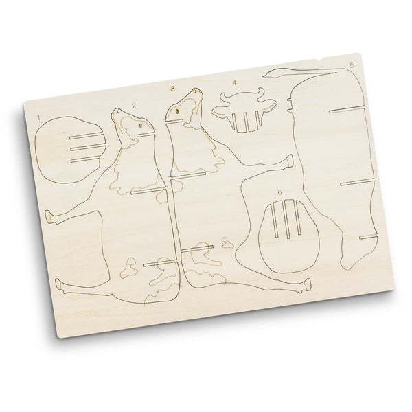 BRANDCRAFT Cow Wooden Model [3-124047]