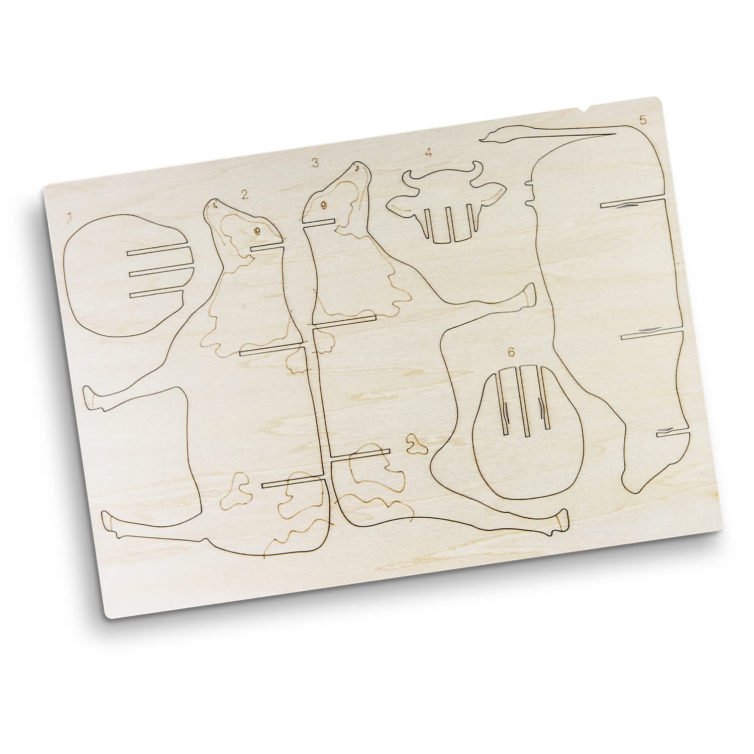 BRANDCRAFT Cow Wooden Model [3-124047]