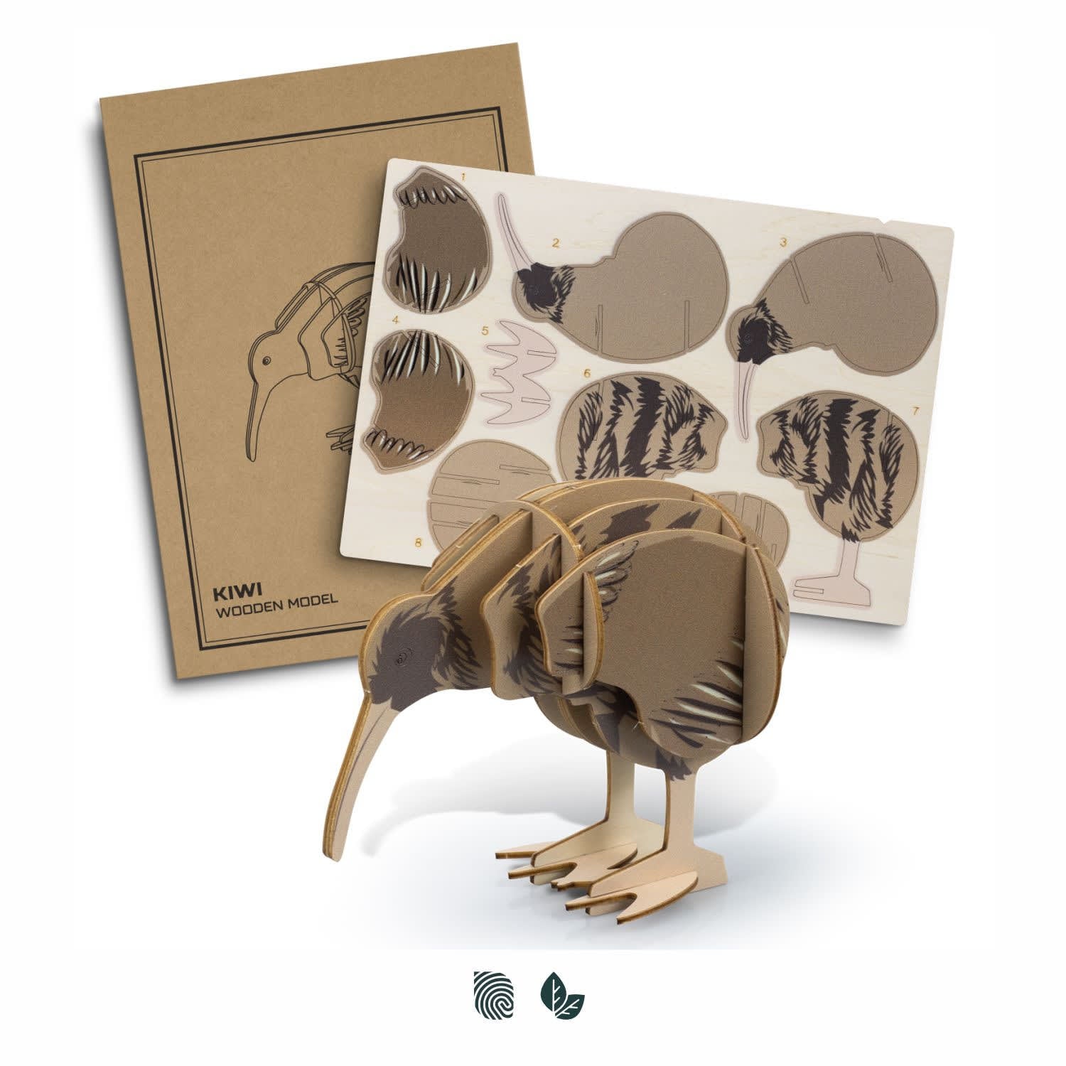 BRANDCRAFT Kiwi Wooden Model [3-124049]