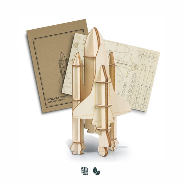 BRANDCRAFT Rocket Ship Wooden Model [3-124051]
