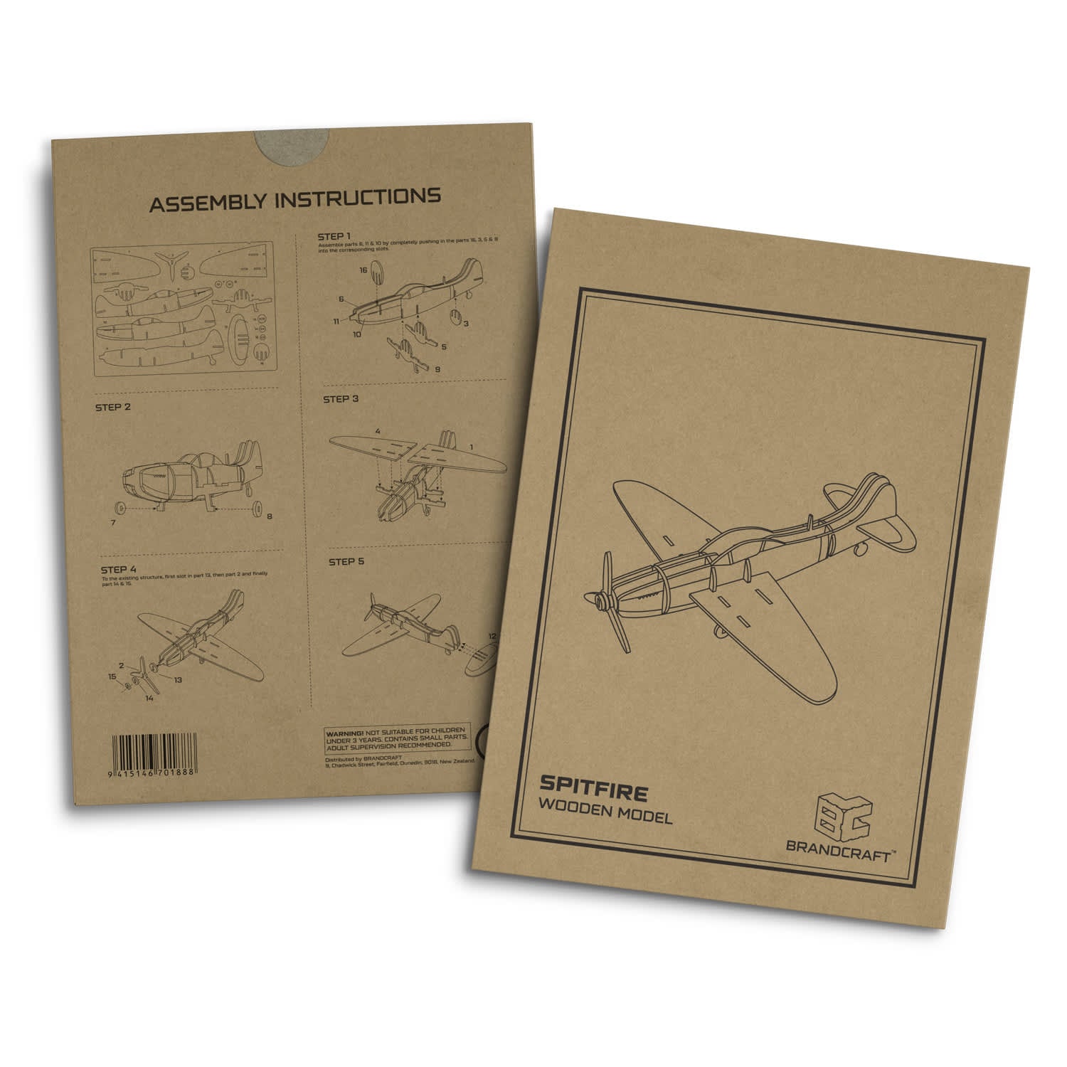 BRANDCRAFT Spitfire Wooden Model [3-124054]