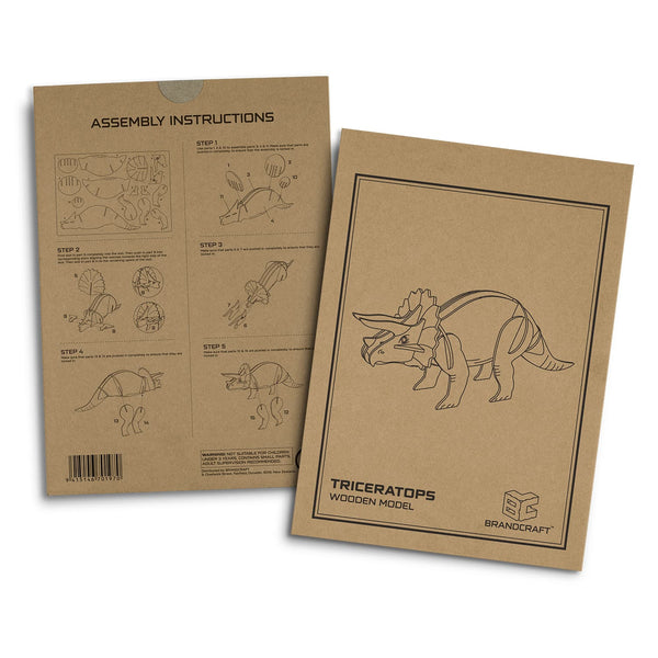 BRANDCRAFT Triceratops Wooden Model [3-124056]