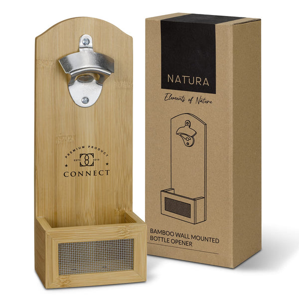 NATURA Bamboo Wall Mounted Bottle Opener [3-124703]