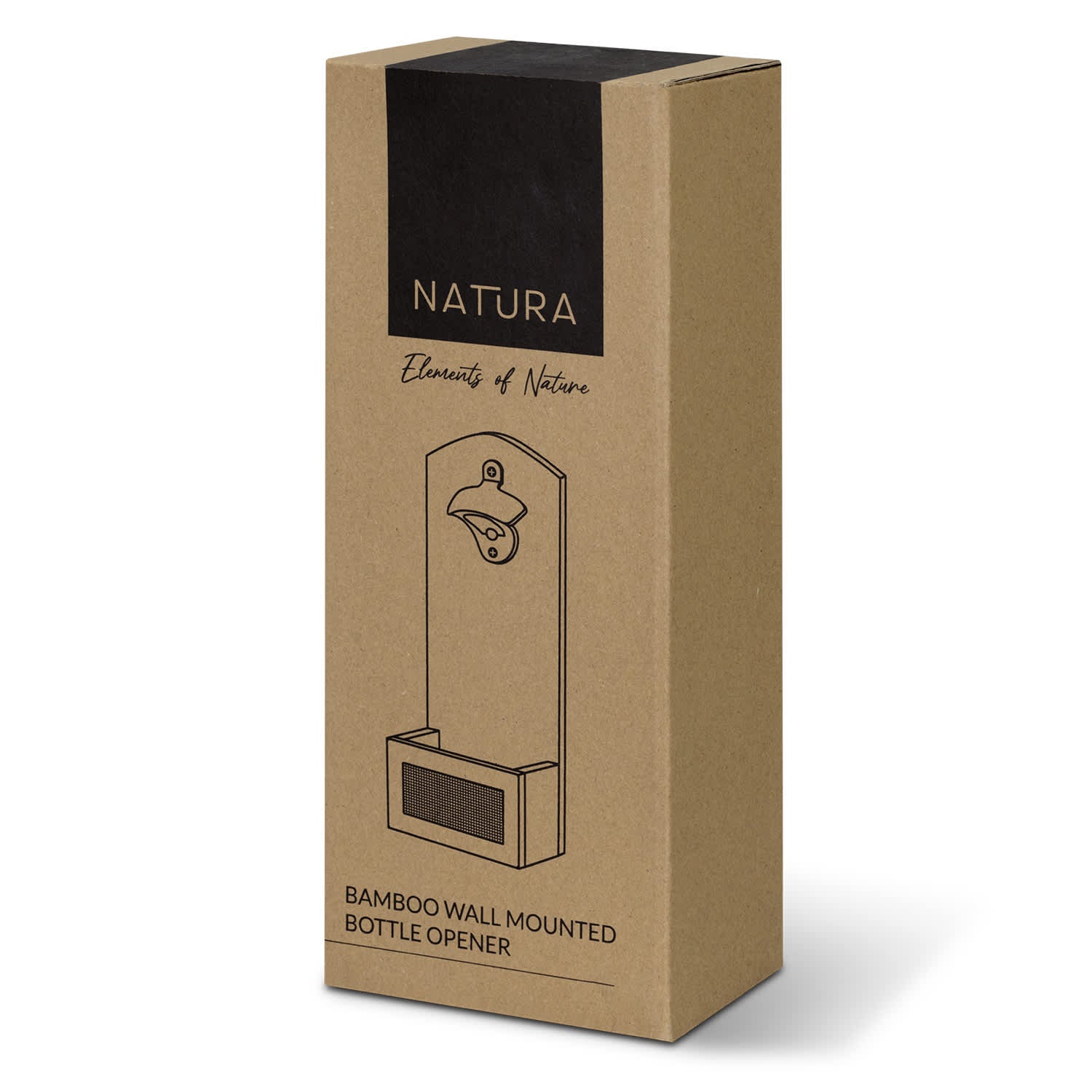 NATURA Bamboo Wall Mounted Bottle Opener [3-124703]