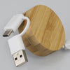Bamboo Retractable Charging Cable [3-124859]