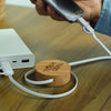 Bamboo Retractable Charging Cable [3-124859]