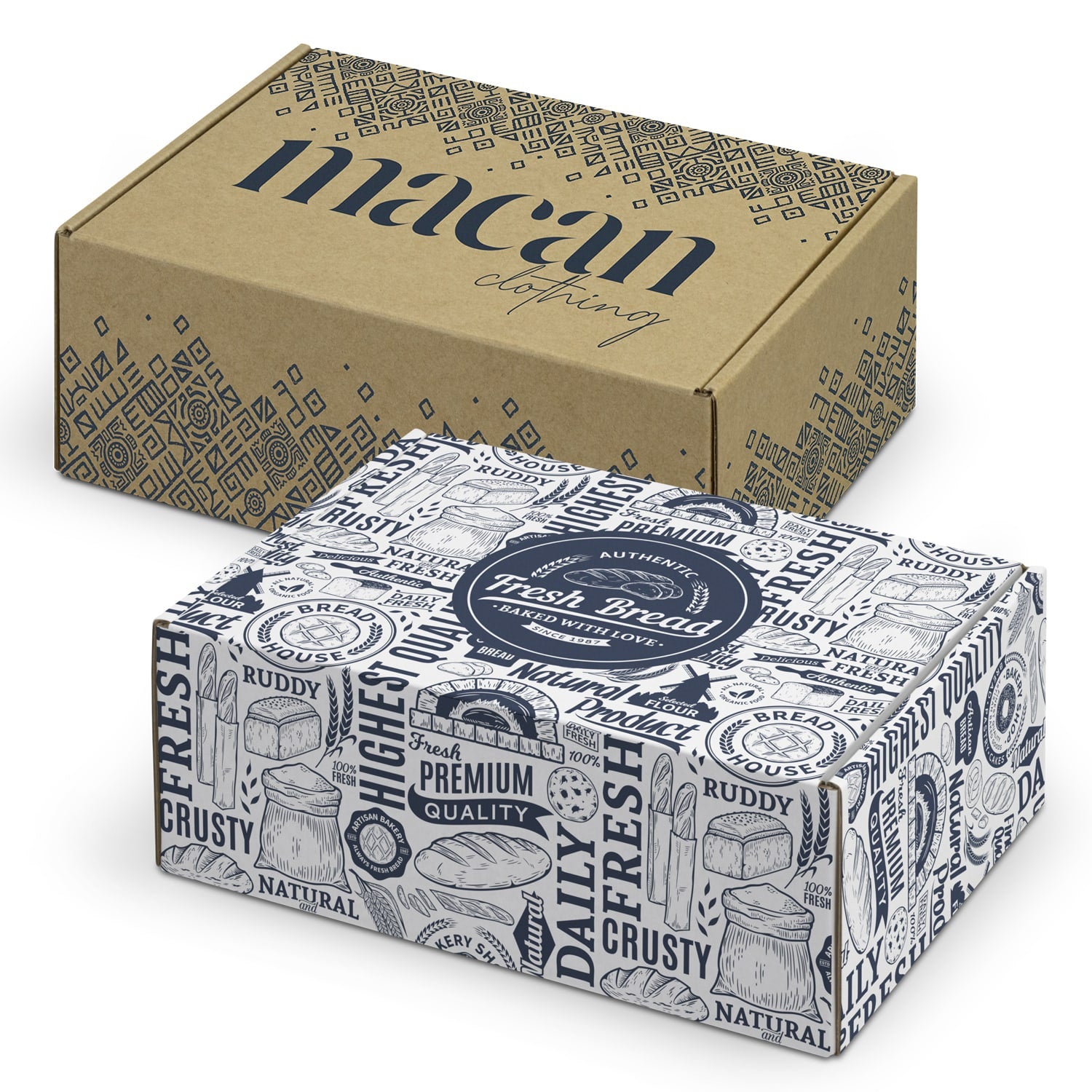Die Cut Box with Locking Lid  225x167x83mm [3-124906]
