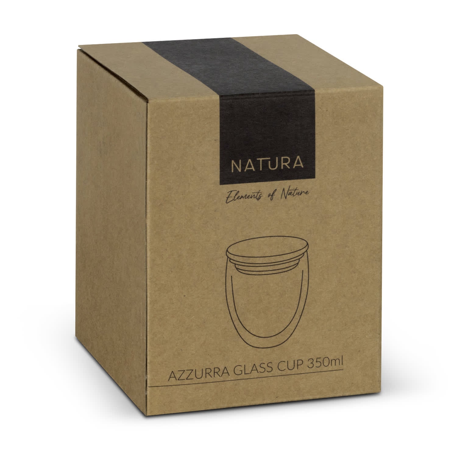 NATURA Azzurra Glass Cup  350ml [3-124978]