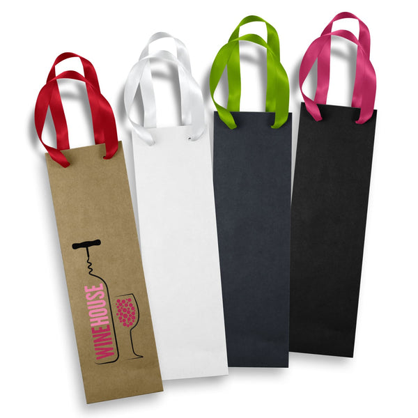 Wine Ribbon Handle Paper Bag [3-125054]