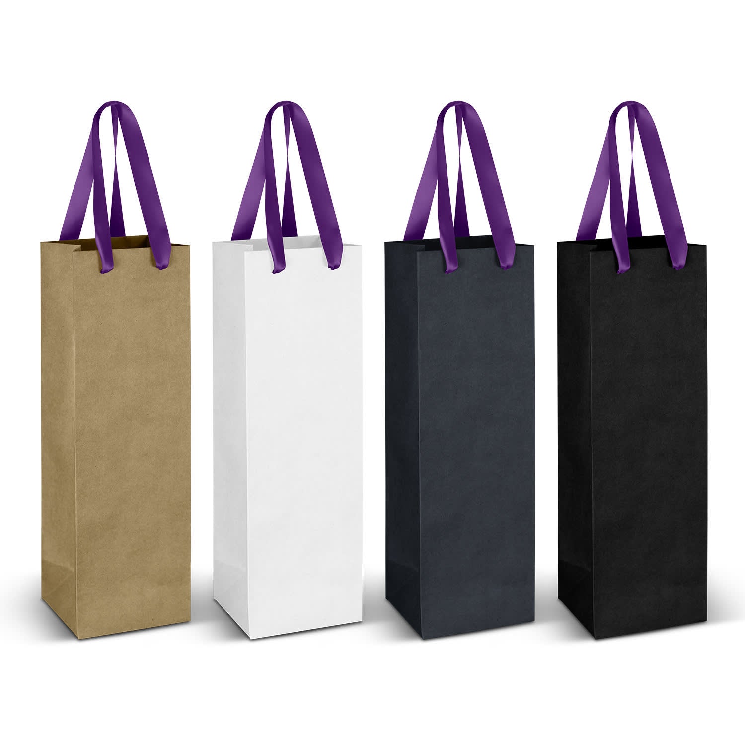 Wine Ribbon Handle Paper Bag [3-125054]