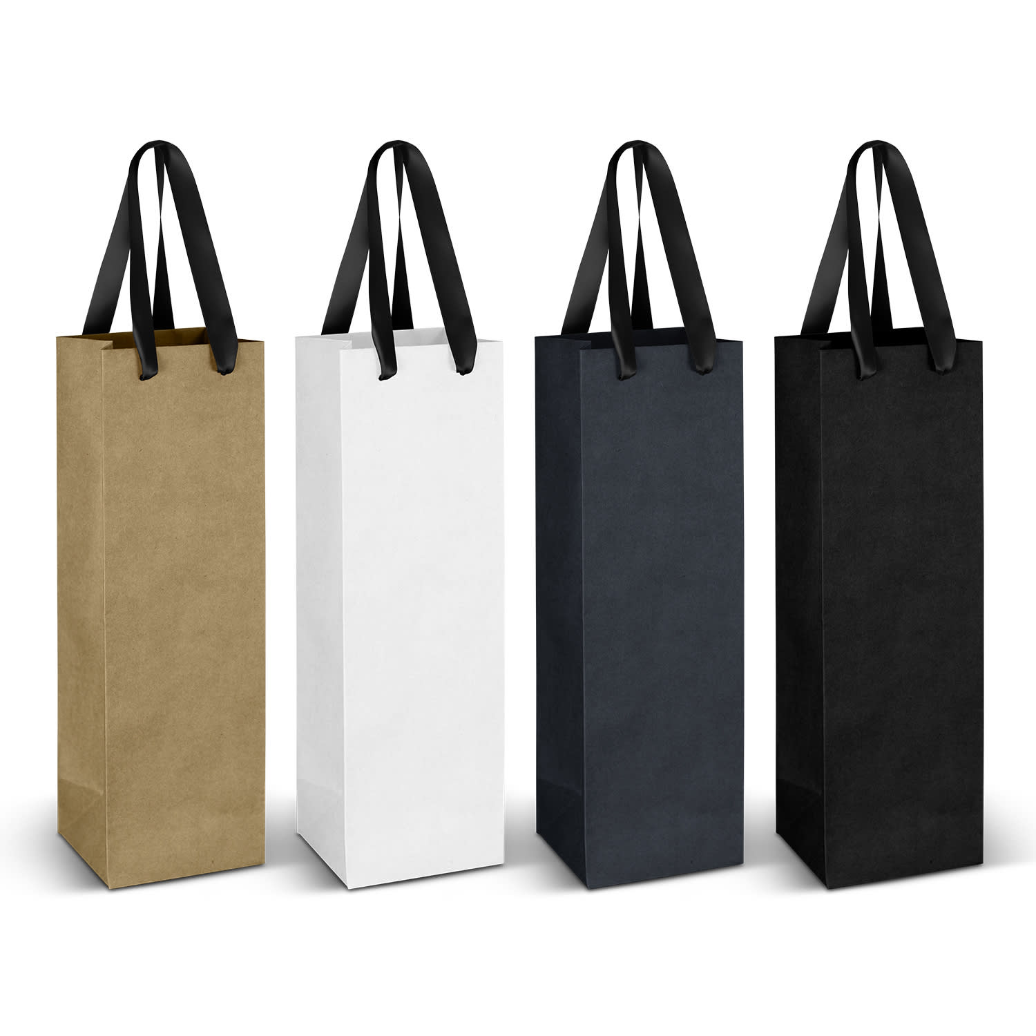 Wine Ribbon Handle Paper Bag [3-125054]