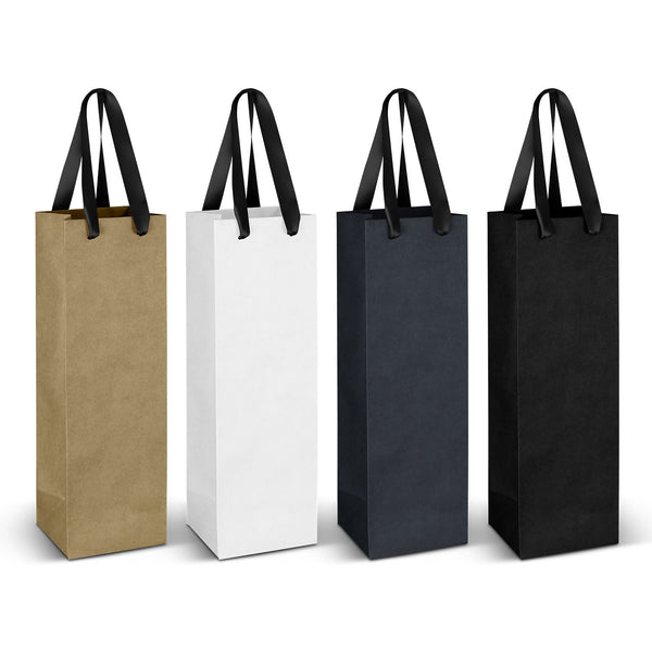 Wine Ribbon Handle Paper Bag [3-125054]