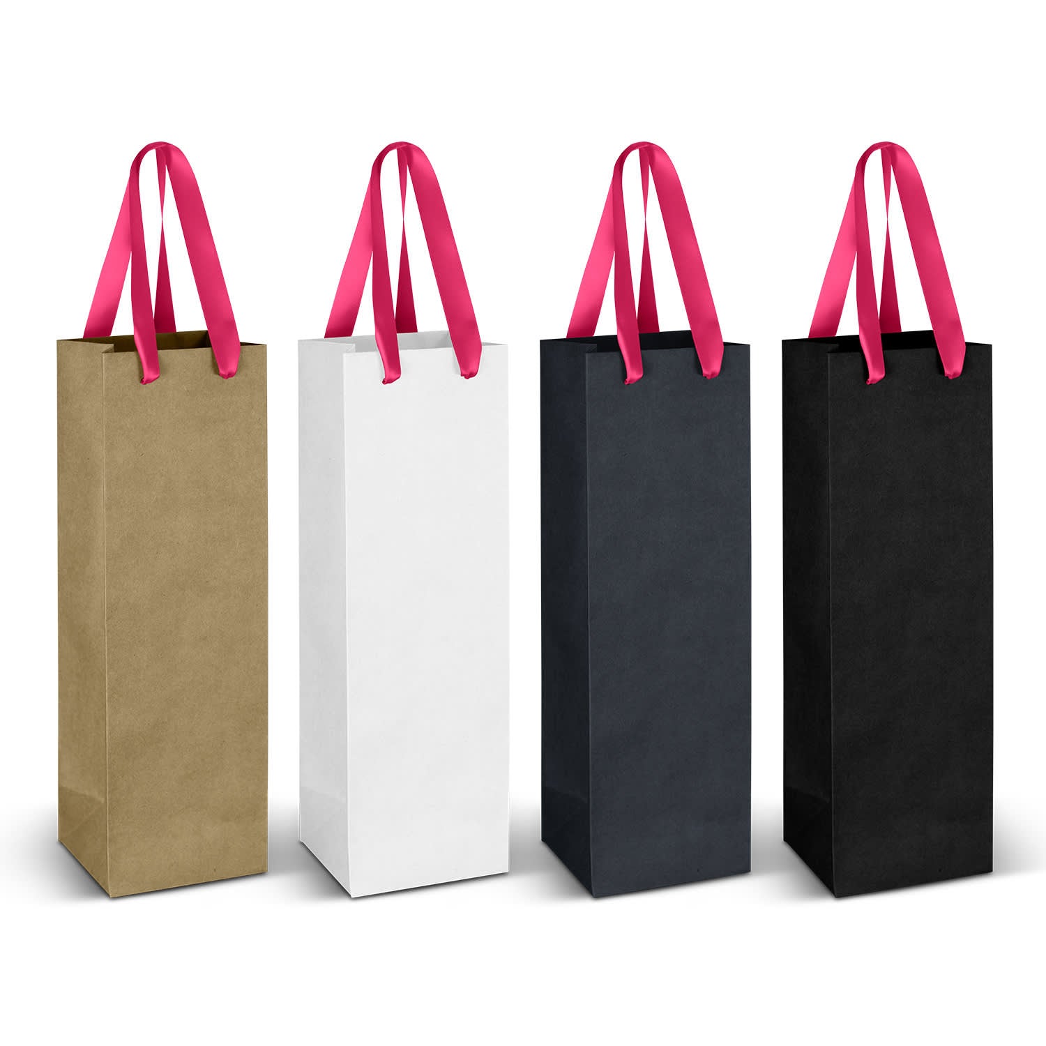 Wine Ribbon Handle Paper Bag [3-125054]