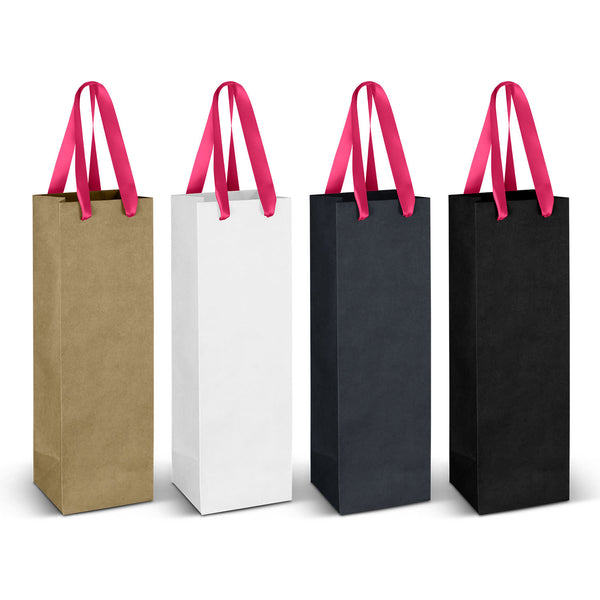 Wine Ribbon Handle Paper Bag [3-125054]