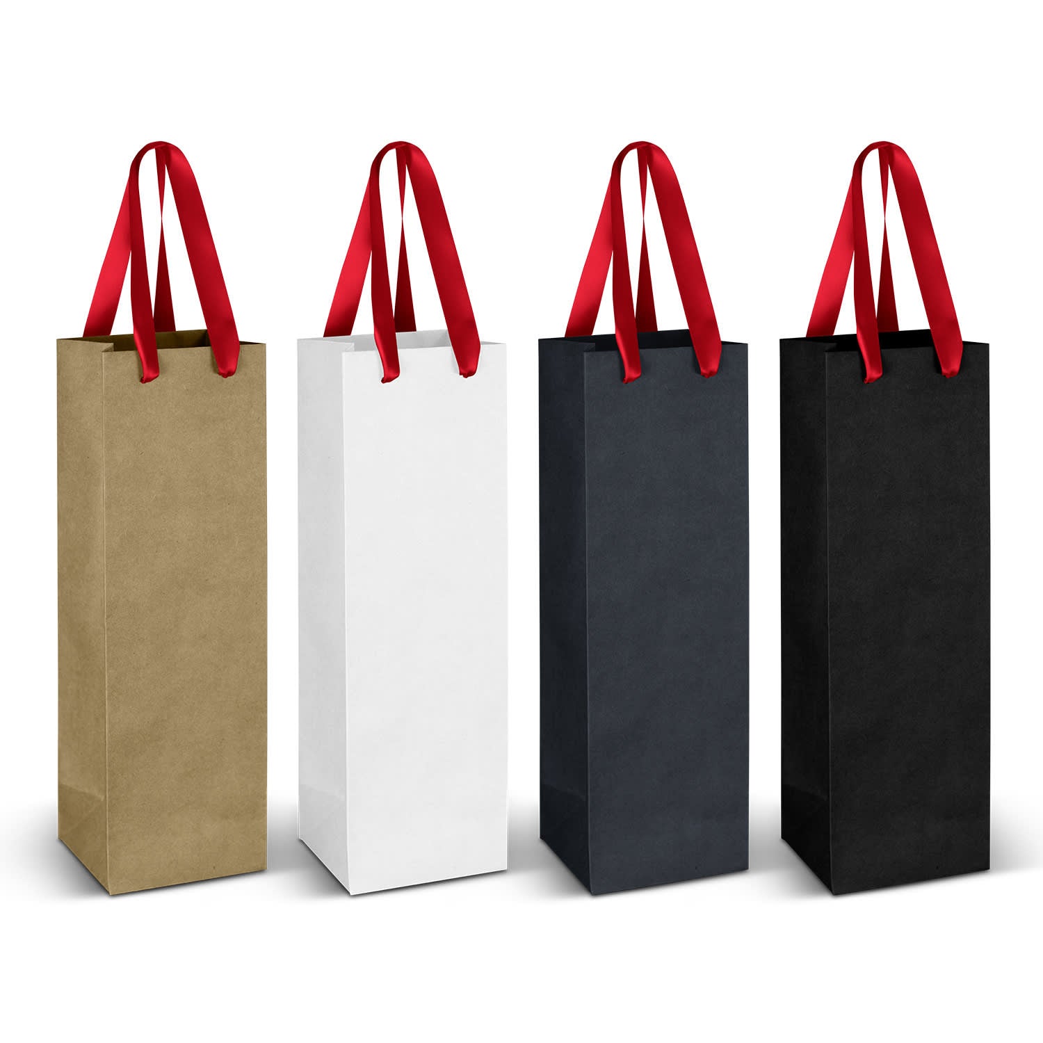 Wine Ribbon Handle Paper Bag [3-125054]